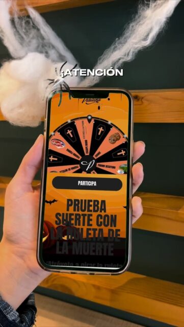 👻 ¡Llega la Ruleta de la Muerte de La Piadina!

Atrévete a girarla y gana piadinas, piadizumos y premios terroríficamente buenos 😈

Solo por tiempo limitado con tu ticket de compra.

¿Te atreves a tentar a la suerte? 🎃