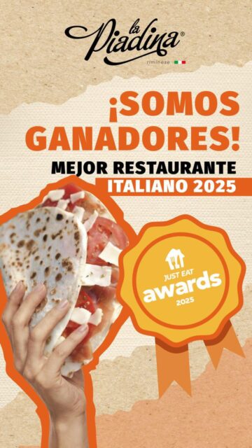 ⭐️ GANAMOS ⭐️ el premio de @justeat_es a mejor restaurante italiano 🇮🇹 

Hoy celebramos a cada cliente que ha pedido su piadina favorita, a cada mensaje bonito, a cada día de trabajo en equipo 🌮

Esto también es vuestro. 

GRACIAS!!!! 💚

Encuéntranos en:

📍 A Coruña

Juana de Vega, 19 | Tabacalera (Av.Oza, 9) | @marinedacity 

📍Madrid

@cclagavia | @granplazados 

Pide tu piadina favorita del mejor restaurante italiano de España a domicilio a través de @justeat_es 📲 (link en nuestra bio)